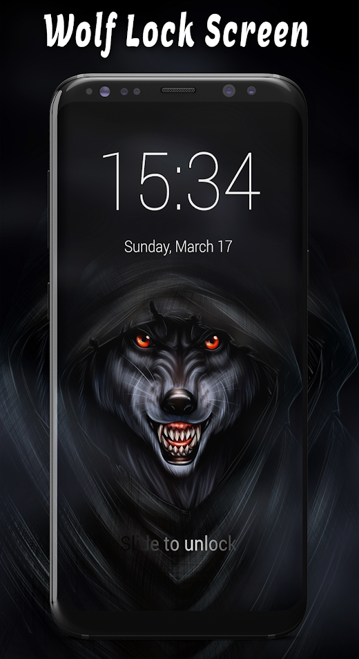 Android application Wolf Passcode Lock Screen screenshot