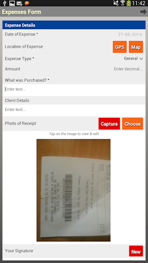 FormsFly Mobile Client Screen 2