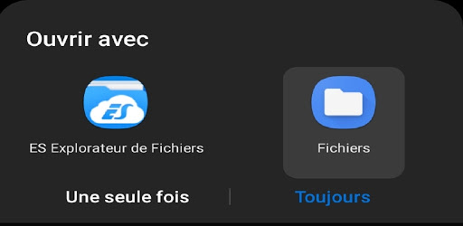 Built-in file manager