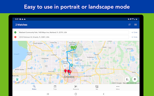 Screenshot of reThink Your Commute