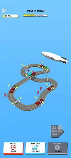 Idle track evolve : race cash Screen 2