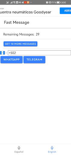 Fast Message Screen 3