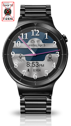 Brushed Chrome HD Watch Face & Clock Widgetのおすすめ画像3