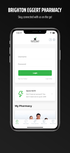Android application Brighton Eggert Pharmacy screenshort