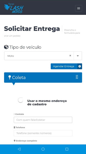 Equipe Flash Motos - Cliente Screen 2