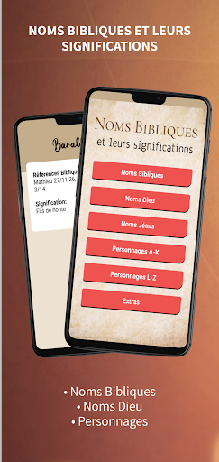 Android application Noms Bibliques Significations screenshort