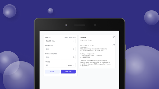 Simple Interest Calculator Screen 3