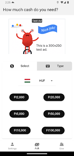 Cashtic - Peer ATM Network Screen 3