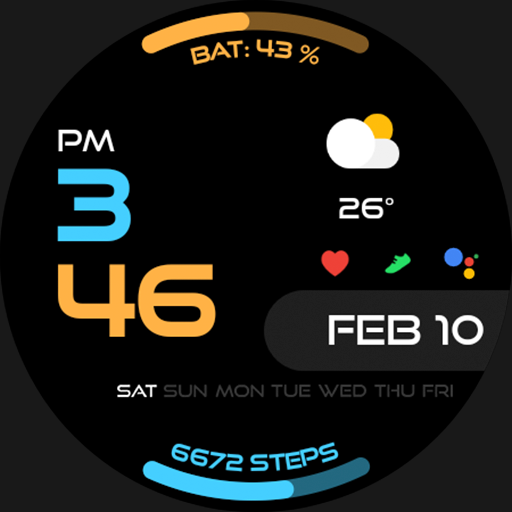 Night 54 - watch face Download on Windows