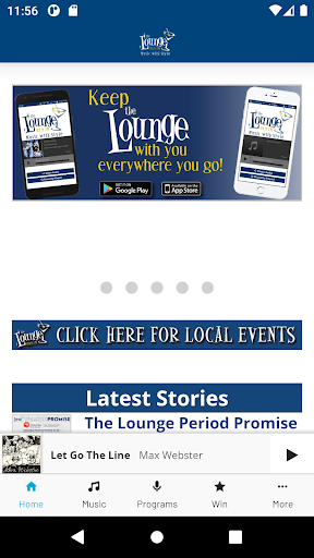 Android application The Lounge 99.9 screenshort