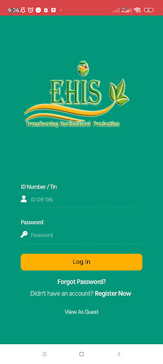 Android application Ehis screenshort