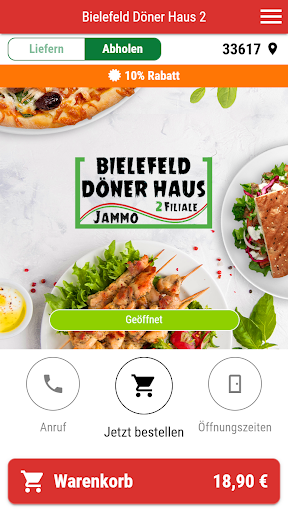 Android application Bielefeld Döner Haus 2 screenshort