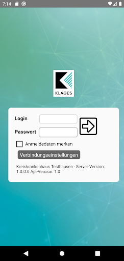Android application Klages App SelfService screenshort