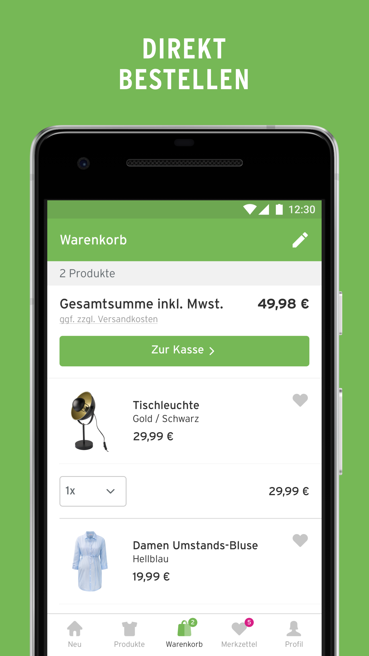 Android application Ernsting's family – Kleidung & Mode Online Shop screenshort