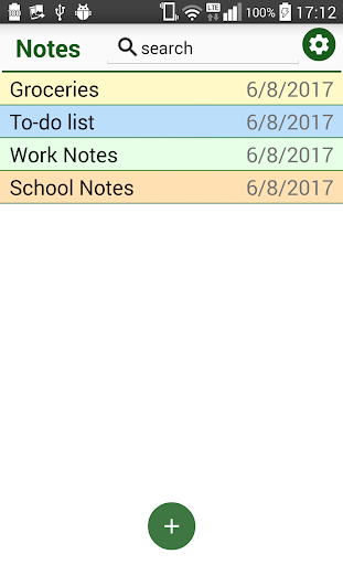 Android application Notes - Notepad screenshort