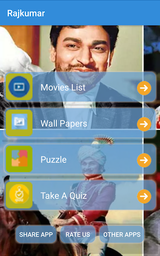 Android application Rajkumar Movies ,wallpapers screenshort