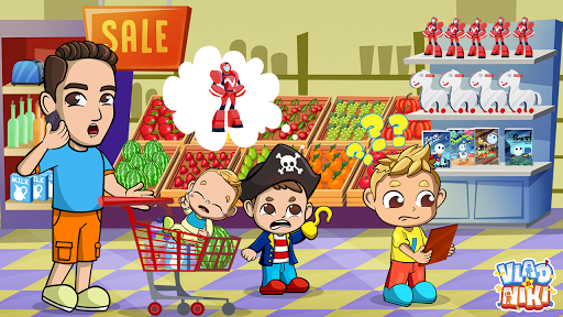 Vlad & Nikita supermarket game for Kids screenshots 11