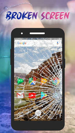 Android application Broken Screen Prank screenshort