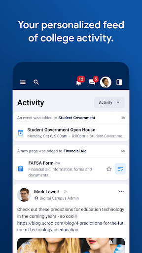 Columbia College myPortal Screen 3