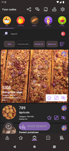 Plu Codes Database for cashier