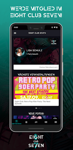 Android application EIGHT CLUB SEVEN screenshort