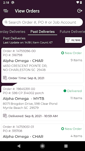 E.B. Bradley Delivery Portal