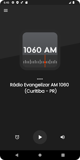 Android application Rádio Evangelizar AM 1060 screenshort