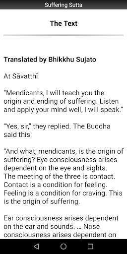 Suffering Sutta - Buddhism Screen 2