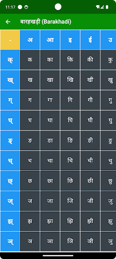 Write Hindi Letters Screen 2