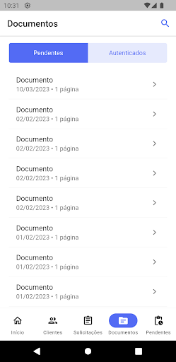 Autenticação Blockchain Screen 3