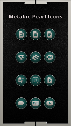 Metallic Pearl Emerald Icons