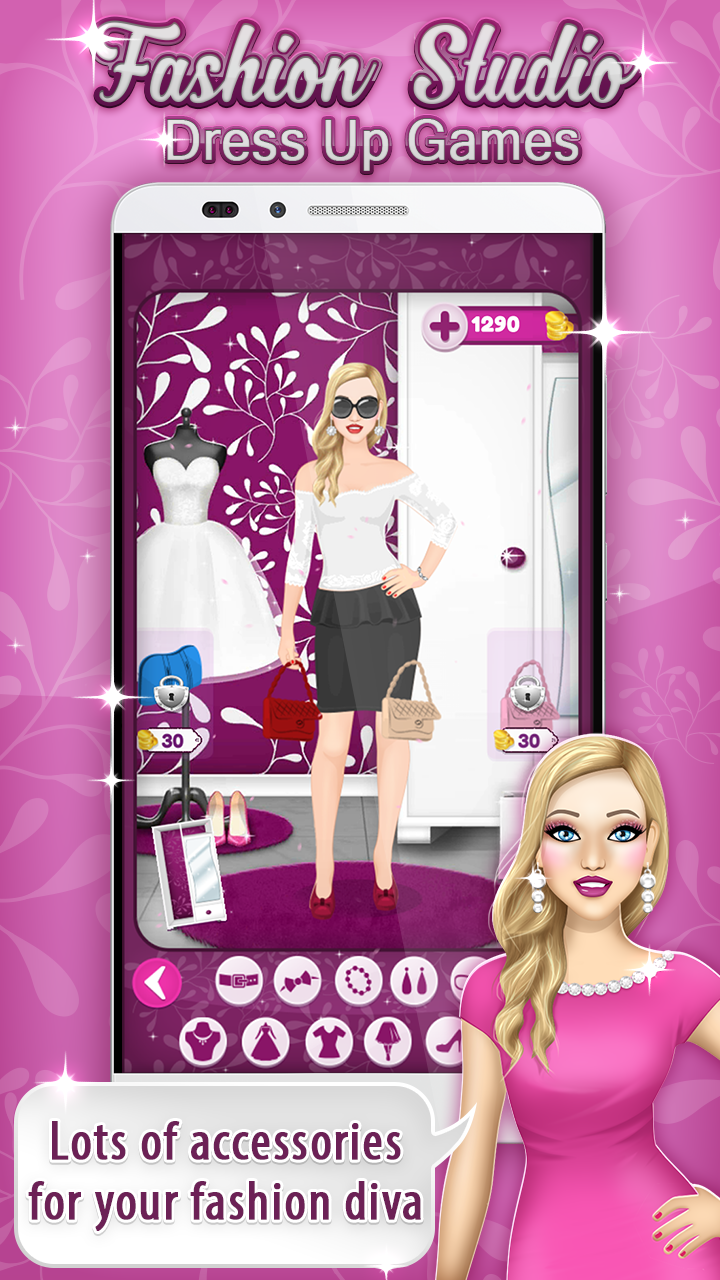 Android application Fashion Studio Dress Up Games screenshort