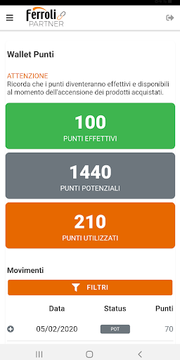 Ferroli Partner Screen 3