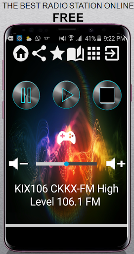 Android application KIX106 CKKX-FM High Level 106. screenshort