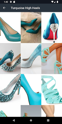 Turquoise High Heels