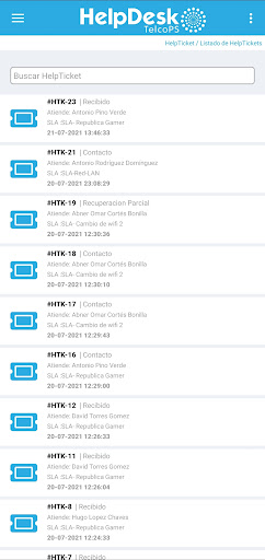 HelpDesk TelcoPS Screen 3