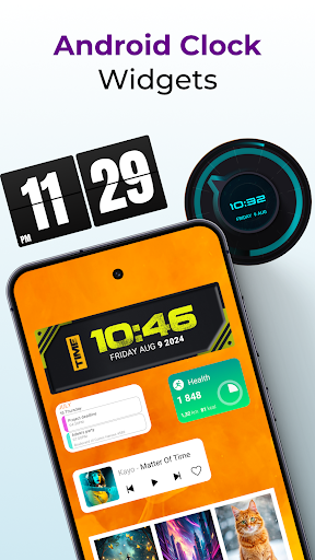 Android Clock Widgets - Personalization - apps