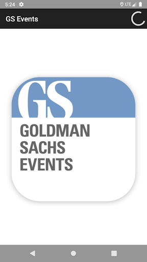 Android application Goldman Sachs Events screenshort