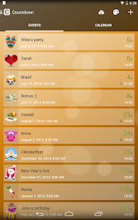 Countdown Days App & Widget Screenshot