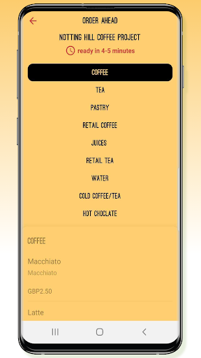 Notting Hill Coffee Project Screen 3