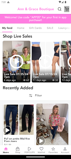 Android application Ann & Grace Boutique screenshort