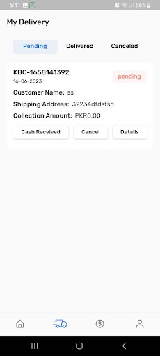 Khybercart Delivery Screen 2