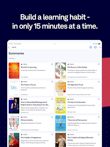 Screenshot of getAbstract: Book Summaries