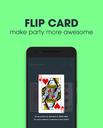 Flip card, drink beer
