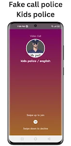شرطة الاطفال مكالمة وهمية