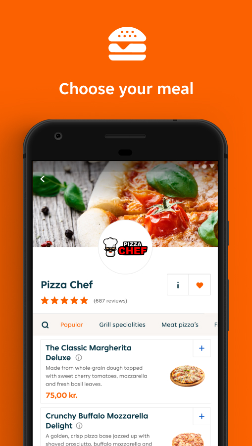 Android application Lieferando.de - Order Food screenshort