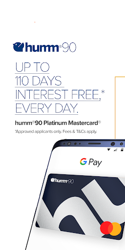 Android application humm®90 Platinum Mastercard® screenshort