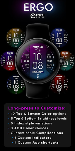 ERGO - digital watch face Screen 2