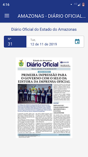 AMAZONAS - DIÁRIO OFICIAL DO E Screen 2