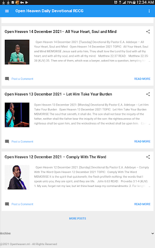 OpenHeaven RCCG BIBLE QUIZ Screen 2